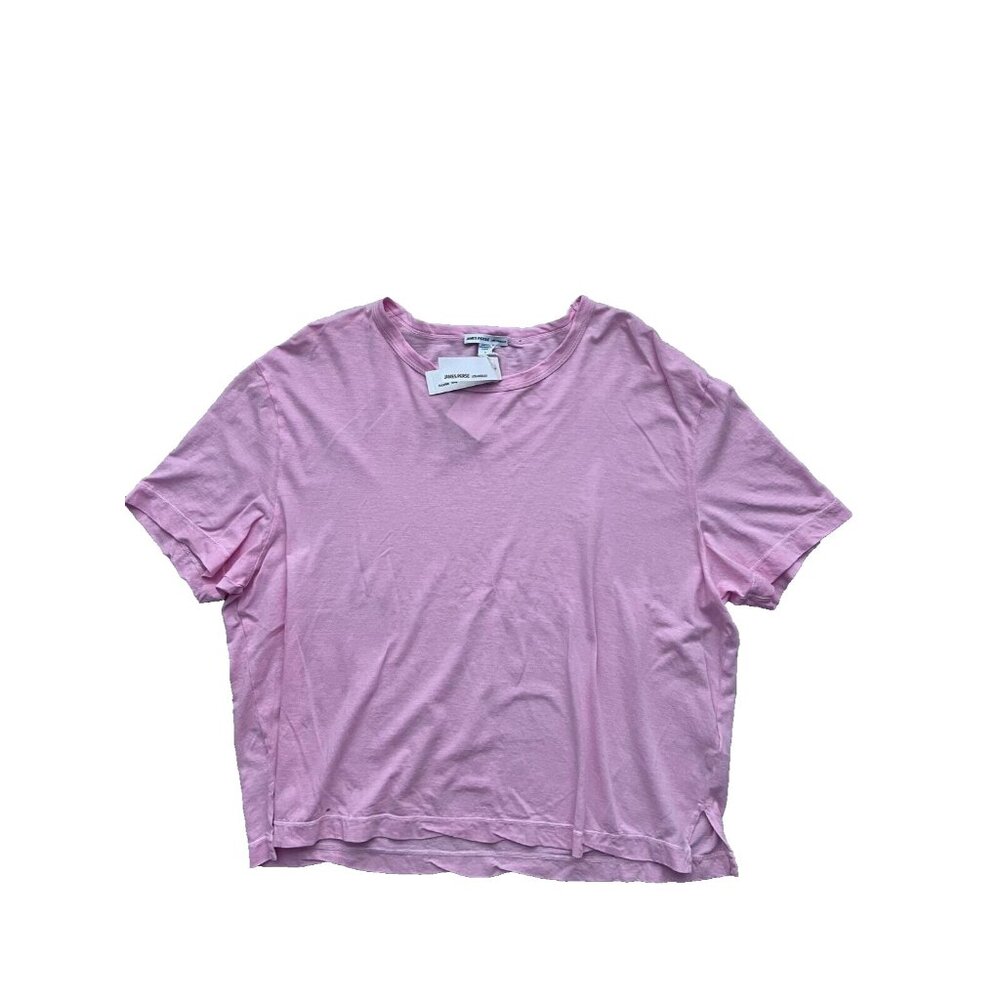 James Perse Cotton Boxy Tee Pink ( 2 )